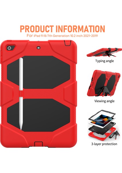 iPad Için Tablet Kılıfı - Kırmızı (Yurt Dışından) modelleri