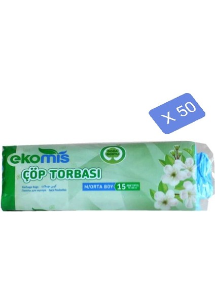 Çöp Torbası Orta Boy 15 'li * 50 Adet