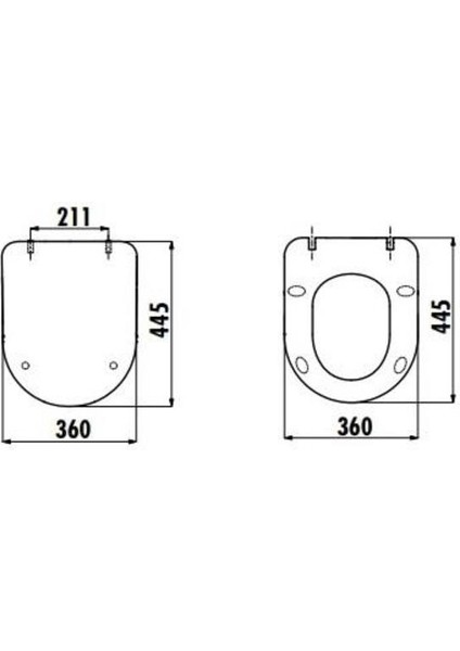 Duck Duroplast Yavaş Kapanan Basalt Mat Klozet Kapağı