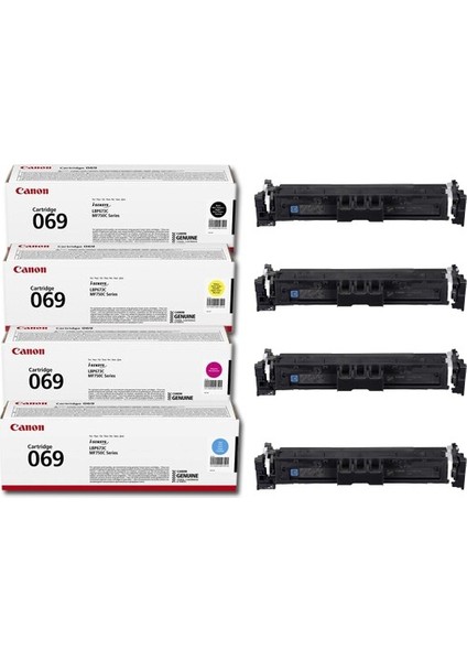 CRG-069 Orjinal Toner 4'lü Set - Tüm Renkler (Kutusuz)