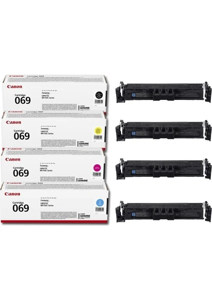 CRG-069 Orjinal Toner 4'lü Set - Tüm Renkler (Kutusuz)