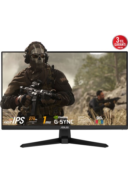 ASUS Tuf Gaming VG249QM1A 23.8 inç 270Hz 1ms Full HD G-Sync Uyumlu Fast IPS Gaming Monitör