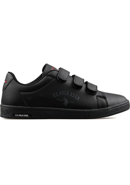 Sınger Siyah Cırtlı Erkek-Kız Çocuk Sneaker Spor Ayakkabı