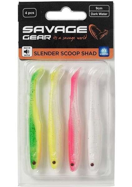 Slender Scoop Shad 13 cm 12 gr Dark Water Mix modelleri