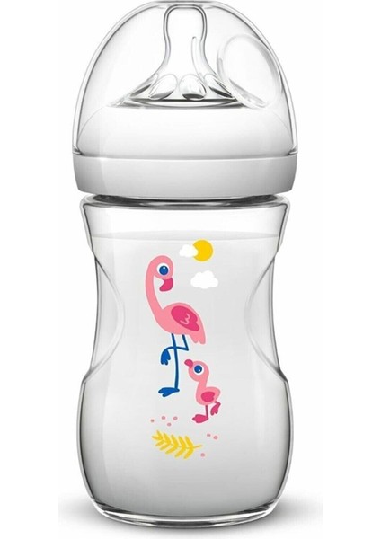 Philips Philips Avent Natural Pelikan Desenli Biberon 260 ml