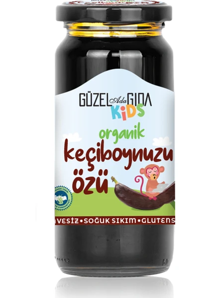 Güzel Ada Gıda Kids Organik Keçiboynuzu Özü 290 gr ( Soğuk Sıkım ) Şeker İlavesiz