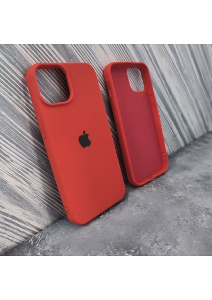 iPhone 14 (6.1) Uyumlu Lansman Içi Kadife Silikon Kılıf