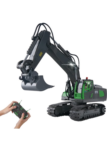 Rc Ekskavatör 1/20 2.4ghz 11CH Rc Inşaat Kamyonu Mühendislik (Yurt Dışından)