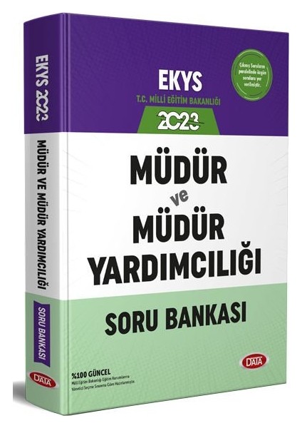2023 MEB EKYS Müdür ve Müdür Başyardımcısı ve Müdür Yardımcısı Soru Bankası