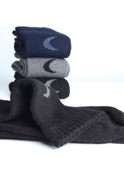 4'lü Erkek Lambswool Trekking Çorap Karışık Renk