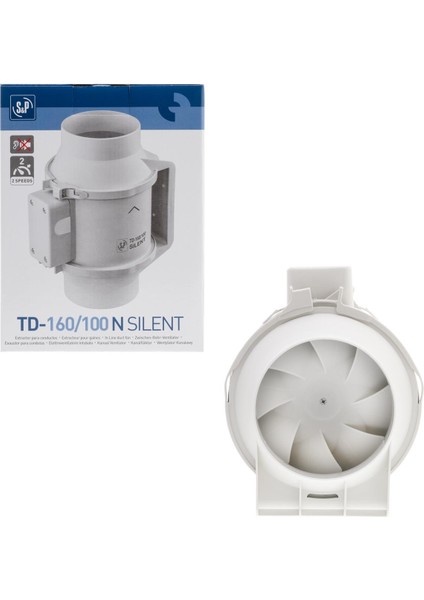 Td 160/100 N Silent Reb-1 Hız Anahtarlı Soler&Palau Sessiz Yuvarlak Havalandırma Fanı modelleri