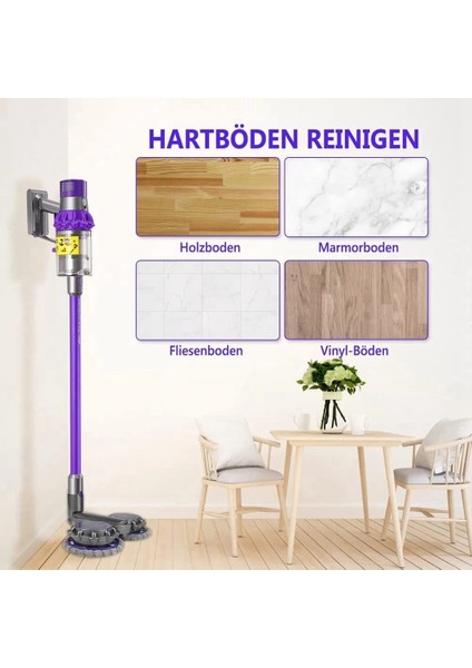 Dyson V12 Digital Slim Için Paspas Kafasının Değiştirilmesi, V10 Slim Akülü Elektrikli Süpürge, Paspas Kafası + Su Deposu + 6 Mendil (Yurt Dışından)