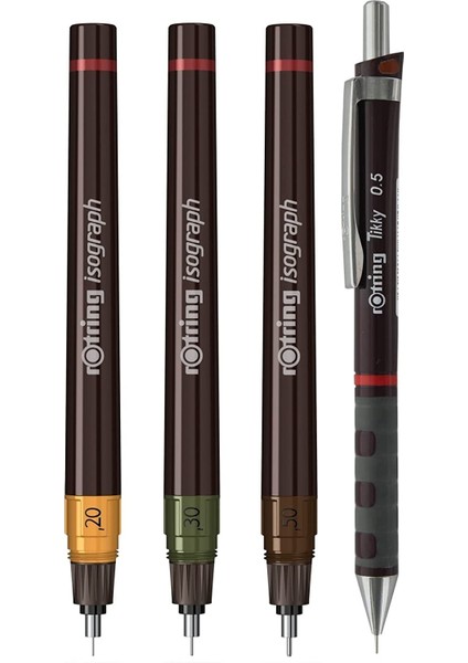 Isograph Set (0.2-0.3-0.5 Mm) + Tikky Mekanik Kurşun M 0.5 mm - S0699320 fiyatları