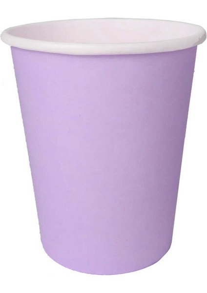 Bardak Karton Makaron Lila 8 Oz Pk:8