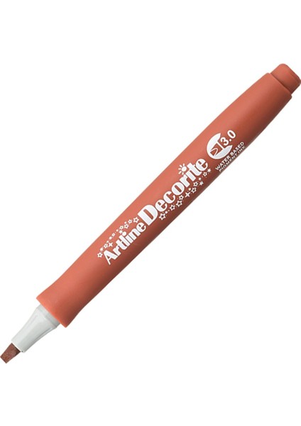 : Decorite Chisel Type Kesik Uçlu Marker : 3,00 mm : Kahverengi
