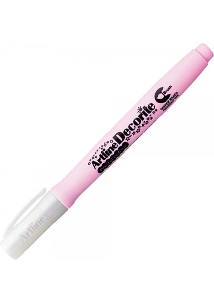 : Decorite Brush Marker Esnek Uçlu Fırça Kalem : Pastel Pembe