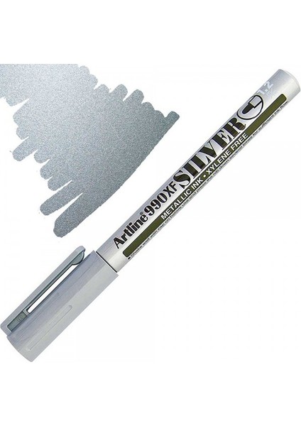 : 990XF Metalik Markör Kalem : 1,2 mm : Gümüş modelleri