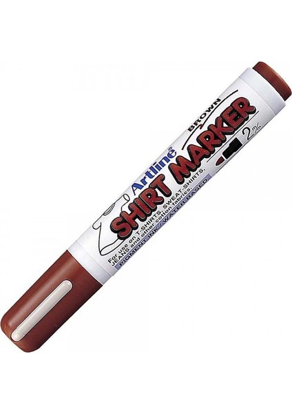 : Shirt Marker Tişört & Kıyafet Markör Kalemi : 2,0 mm : Kahverengi