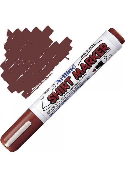 : Shirt Marker Tişört & Kıyafet Markör Kalemi : 2,0 mm : Kahverengi fiyatları
