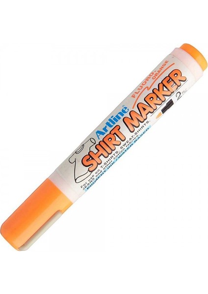 : Shirt Marker Tişört & Kıyafet Markör Kalemi : 2,0 mm : Fosforlu Turuncu