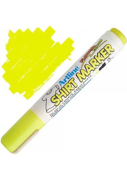 : Shirt Marker Tişört & Kıyafet Markör Kalemi : 2,0 mm : Fosforlu Sarı fiyatları