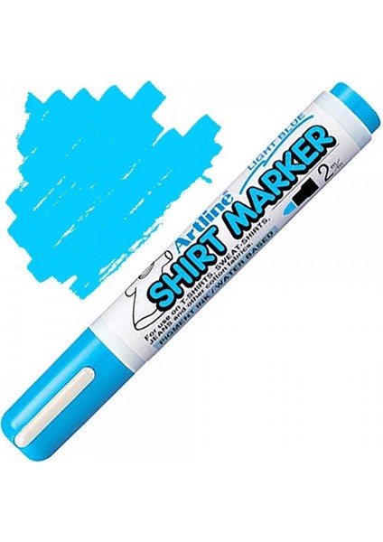 : Shirt Marker Tişört & Kıyafet Markör Kalemi : 2,0 mm : Açık Mavi