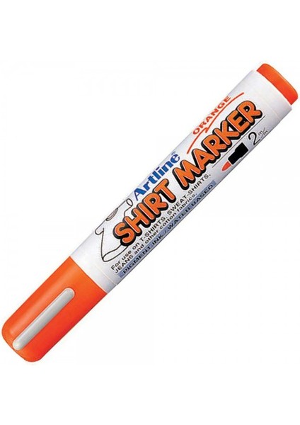 : Shirt Marker Tişört & Kıyafet Markör Kalemi : 2,0 mm : Turuncu