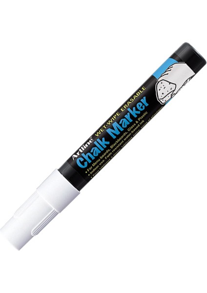 : Chalk Marker Tebeşir & Kara Tahta Markörü : 2,0 mm : Beyaz
