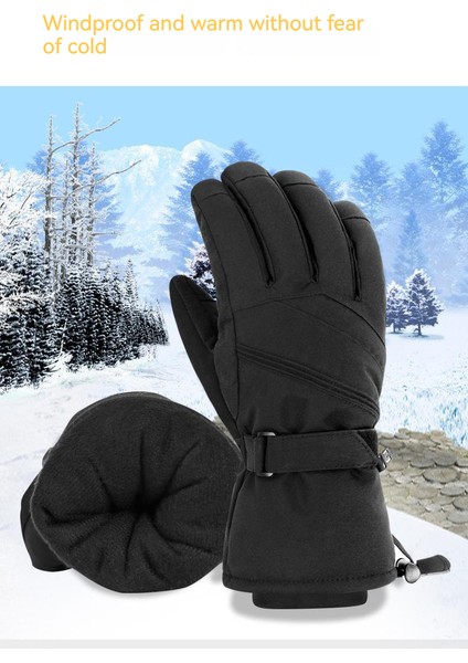 Kayak Eldivenleri Profesyonel Açık Erkek Dokunmatik Ekran Sıcak Bisiklet Rüzgar Geçirmez Kalınlaştırılmış Siyah Sınır Ötesi Eldiven 3m (Yurt Dışından) modelleri