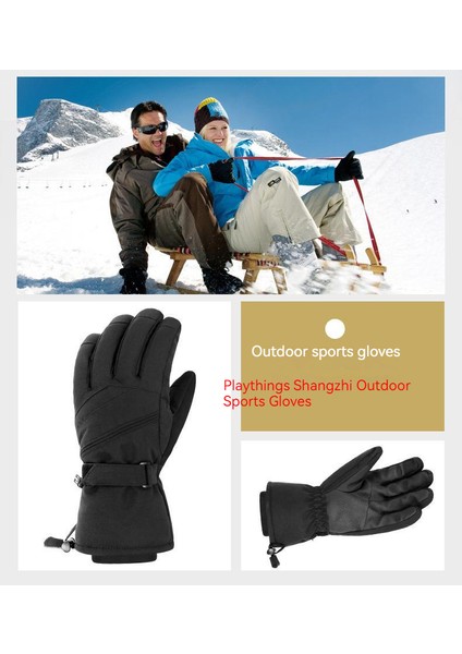 Kayak Eldivenleri Profesyonel Açık Erkek Dokunmatik Ekran Sıcak Bisiklet Rüzgar Geçirmez Kalınlaştırılmış Siyah Sınır Ötesi Eldiven 3m (Yurt Dışından) indirimleri