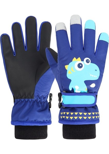 Çocuk Kayak Eldivenleri Çizgi Film Beş Parmak Ilköğretim Okulu Öğrencileri Kar Oynamak Açık Kalın Sıcak Bisiklet Erkek Eldivenleri (Yurt Dışından)