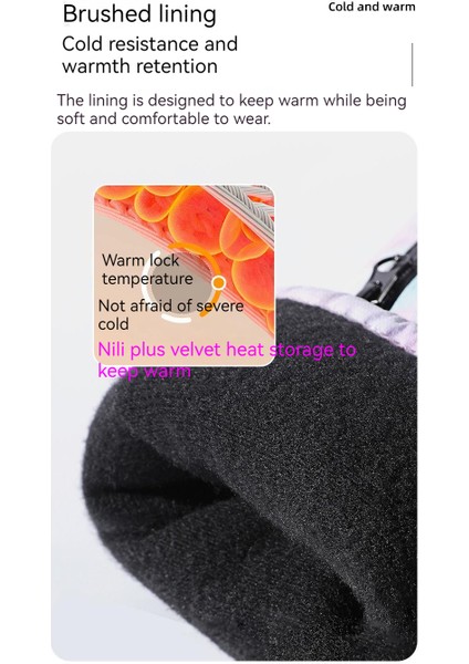 Kadın Kış Artı Kadife Kalın Eldivenler Sıcak Sürüş Açık Su Geçirmez Soğuk Kış Kayak Dağ Eldivenleri (Yurt Dışından) fırsatları