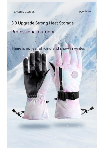 Kadın Kış Artı Kadife Kalın Eldivenler Sıcak Sürüş Açık Su Geçirmez Soğuk Kış Kayak Dağ Eldivenleri (Yurt Dışından) indirimleri