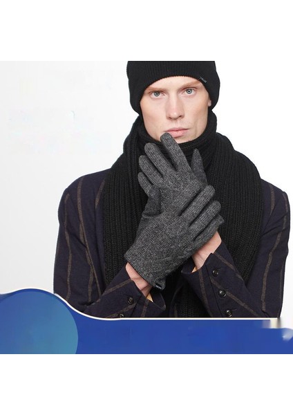 Eldivenler Sonbahar ve Kış Yeni Yün Erkek Sonbahar ve Kış Sıcak Örgü Moda Eldiven (Yurt Dışından) modelleri