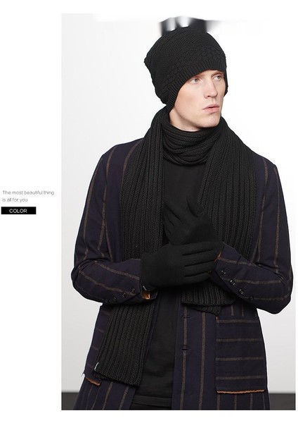 Eldivenler Sonbahar ve Kış Yeni Yün Erkek Sonbahar ve Kış Sıcak Örgü Moda Eldiven (Yurt Dışından) indirimleri