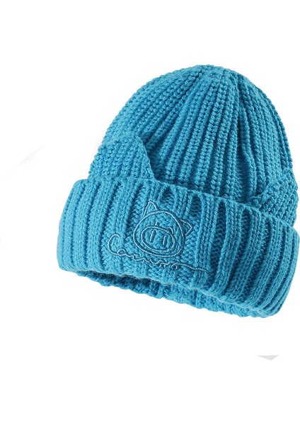 Sonbahar ve Kış Moda Rahat Örgü Şapka Vahşi Rahat Gelgit Şapka Nakış Yumuşak Yün Şapka (Yurt Dışından)