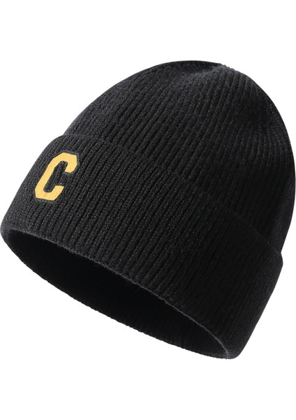 Moda Sonbahar ve Kış Yeni Örme Şapka Kadın Düz Renkli Vahşi Yün Şapka (Yurt Dışından)