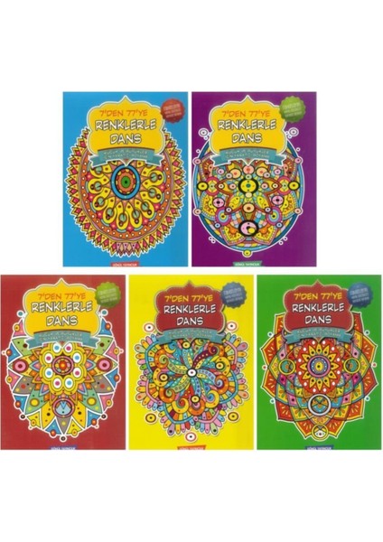Gönül Küçükler ve Büyükler Için Yaratıcı Mandala Boyama 5 Kitap
