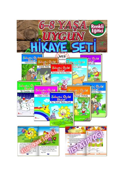 1.ve 2.sınıf Düzeyinde Öğretmen Tavsiyeli Hikaye Seti