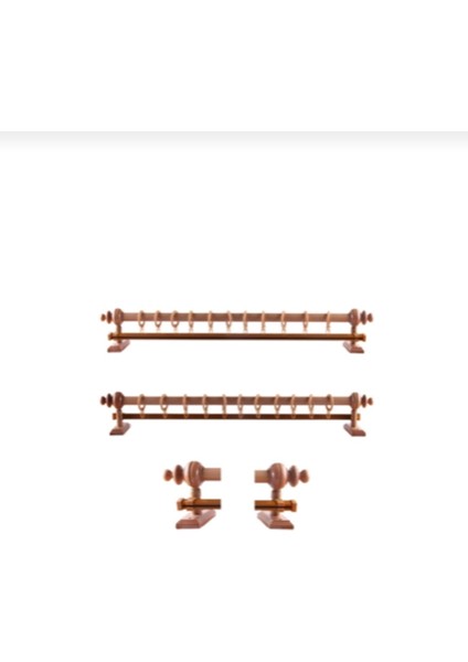 Meşe Tek Raylı Ahşap Rustik 100CM