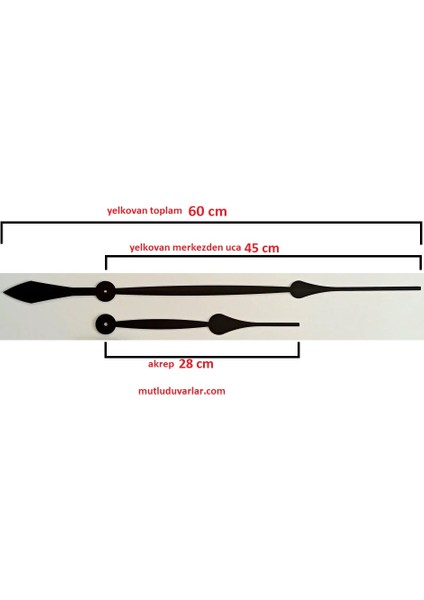 45 cm Yelkovan Büyük Saat Mekanizması