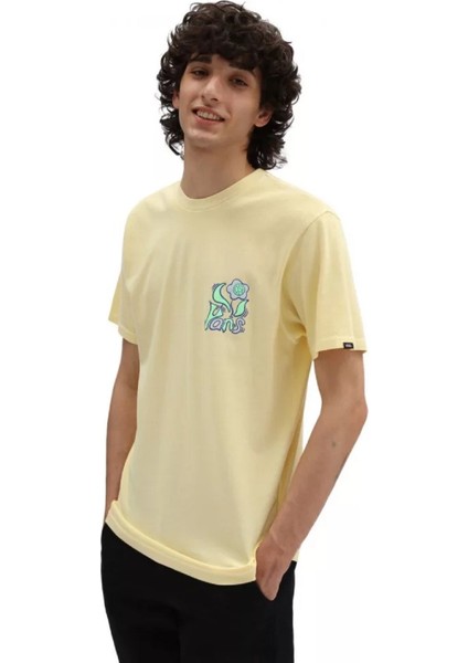 Peace Flower Ss Pale Banana Sarı T-Shirt