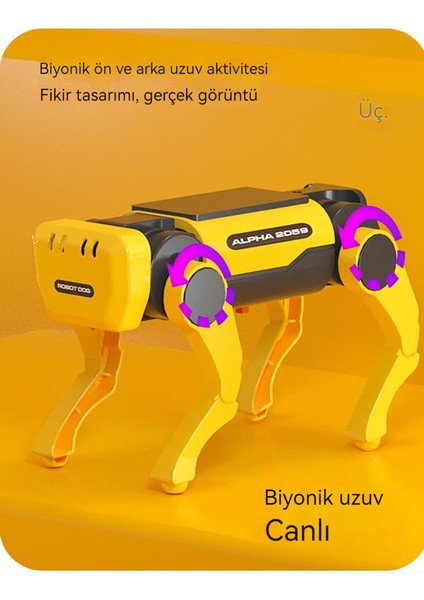 Youpin Güneş Elektrikli Makine Köpek Inek Çocuk Eğitim Montaj Teknolojisi Yapboz Oyuncak Biyonik Akıllı Robot Köpek Oyuncak (Yurt Dışından)