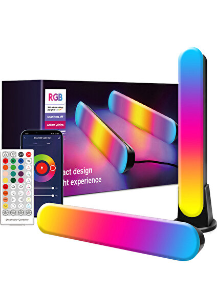 Masaüstü Için Çevre Işıkları Rgb Müzik Bluetooth Moothy Işıkları (Yurt Dışından)