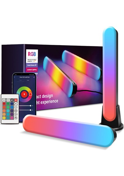 Masaüstü Için Çevre Işıkları Rgb Müzik Bluetooth Moothy Işıkları (Yurt Dışından)