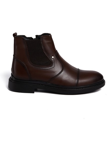 Bağcıksız Kauçuk Taban Düz Bot 023-104 Erkek Bot
