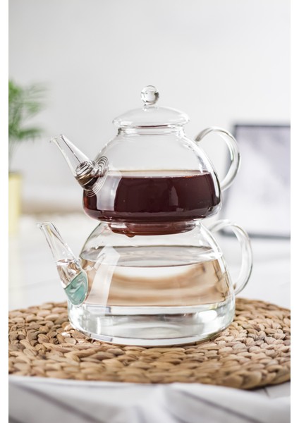 Dore Isaya Dayanıklı Borosilikat Cam Çaydanlık 750 / 1300 ml