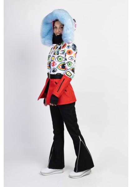 Sd Göz Desen Detaylı Kayak Tulumu fiyatları