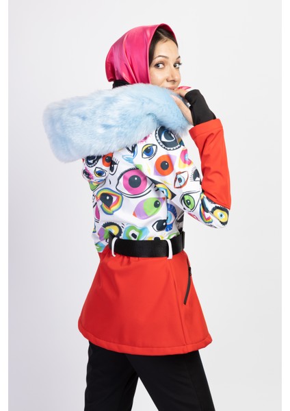 Sd Göz Desen Detaylı Kayak Tulumu fırsatları