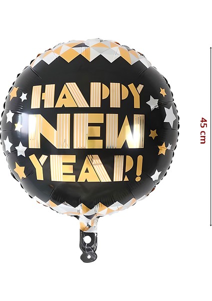 Happy New Year Folyo Balon, 45 cm
